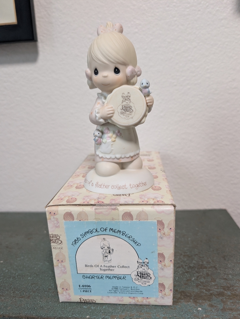 Precious Moments "Birds Of A Feather Collect Together" E0106 Charter Member